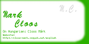 mark cloos business card